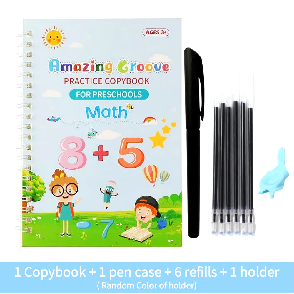 Copy Book Magic Practice Children'S Book Reusable Free Wipe Children'S Toys Writing Stickers English Copy Book Practice Parent