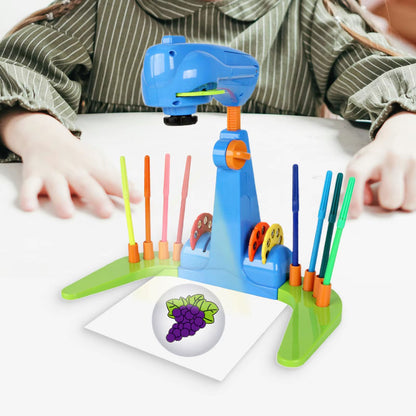 Smart Art Sketcher Projector and 4 Projected Slides Smart Drawing Projector Toy for Children Toddlers Kids 3 4 5 6 Years Gifts