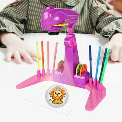 Smart Art Sketcher Projector and 4 Projected Slides Smart Drawing Projector Toy for Children Toddlers Kids 3 4 5 6 Years Gifts